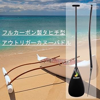 Amazon | Z＆J SPORTアウトリガーカヌーパドルフルカーボン、Tハンドル